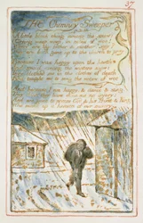 Der Schornsteinfeger: Tafel 37 aus Songs of Innocence and of Experience (Kopie AA)